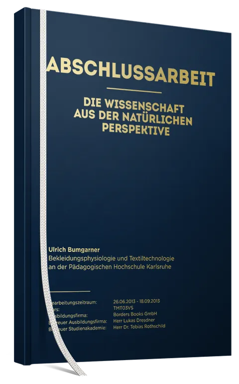 Abschlussarbeit als Hardcover Classic