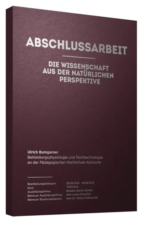 Abschlussarbeit drucken und binden