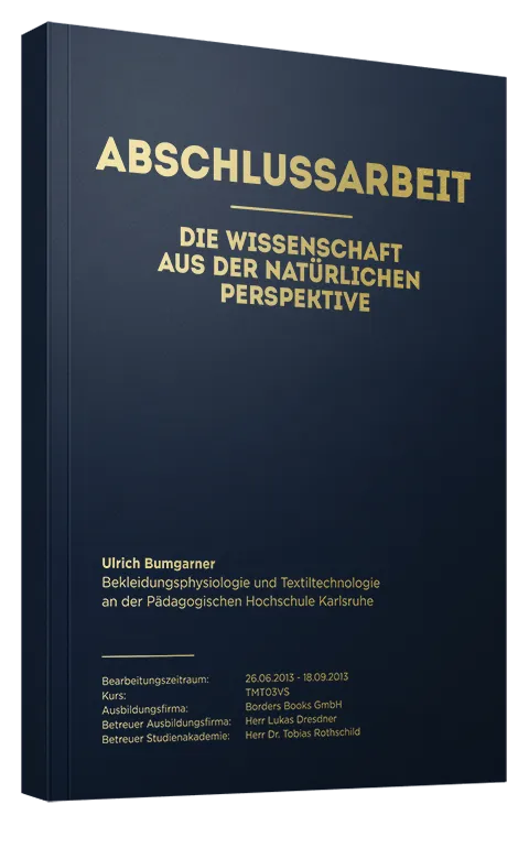 Abschlussarbeit als Softcover Classic