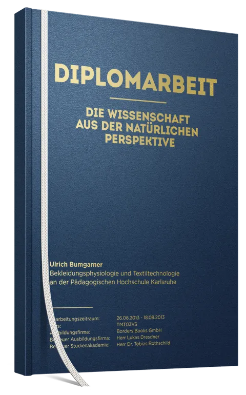 Diplomarbeit als Hardcover Classic