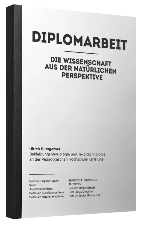 Diplomarbeit als Klebebindung
