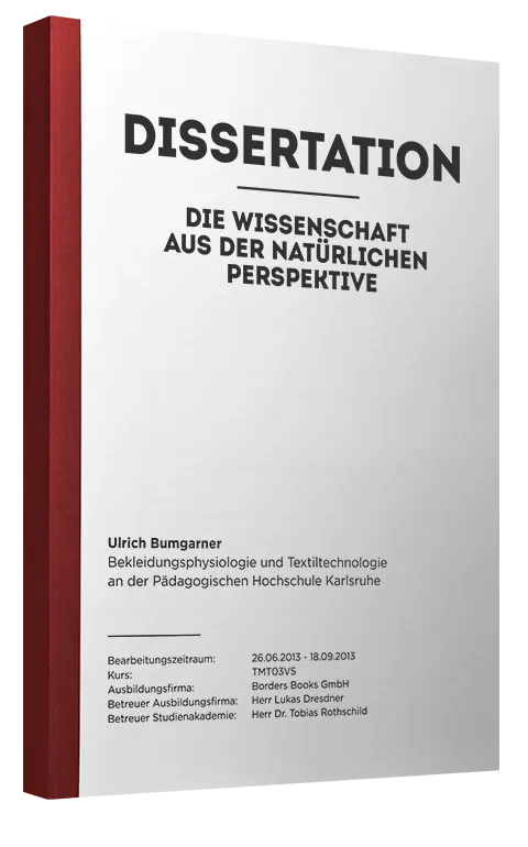 Dissertation als Klebebindung