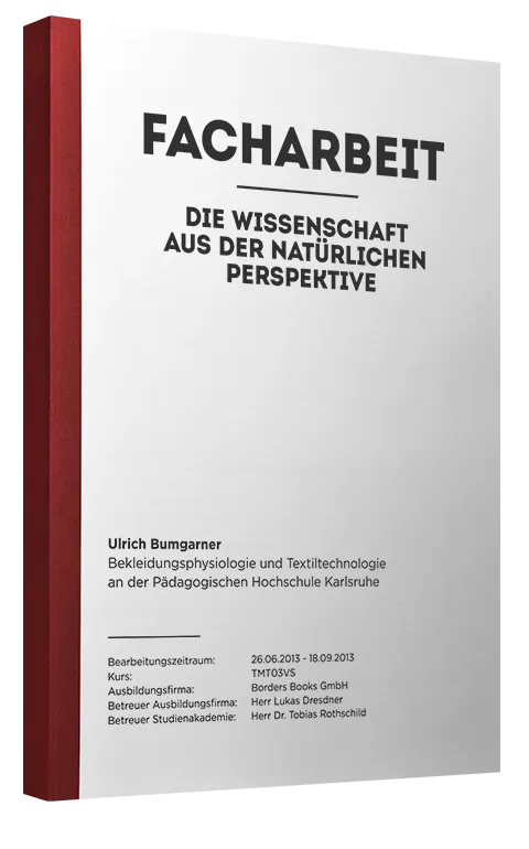 Facharbeit als Klebebindung