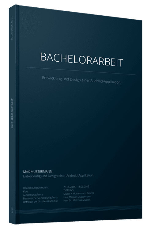 Bachelorarbeit drucken und binden als Hardcover Modern