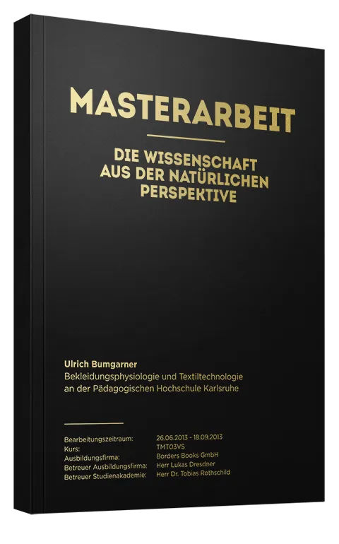 Masterarbeit drucken und binden