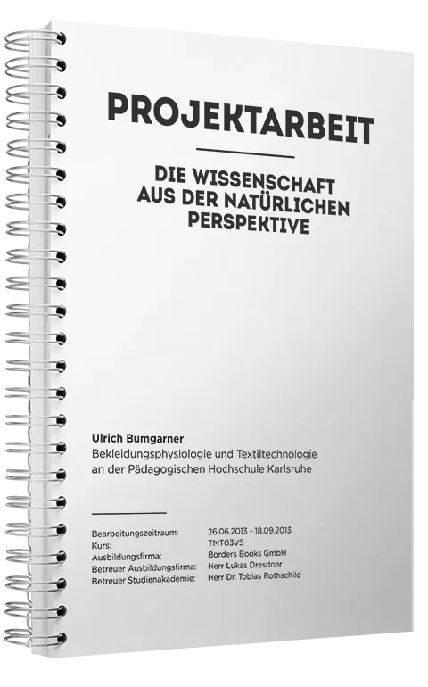 Projektarbeit drucken und binden