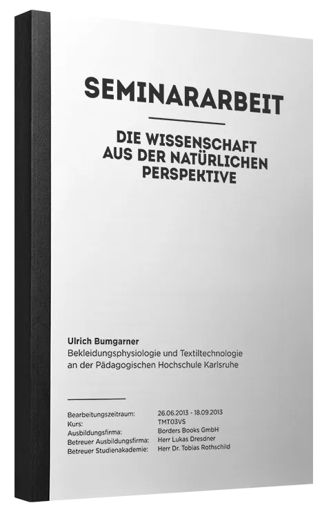 Seminararbeit als Klebebindung