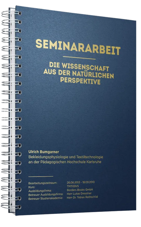 Seminararbeit als Spiralbindung HC Classic