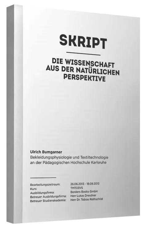 Skripte drucken und binden