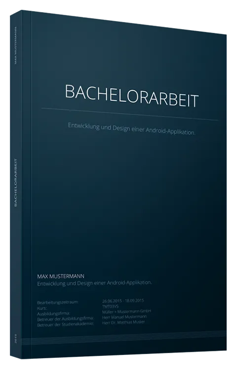 Diplomarbeit als Softcover Modern