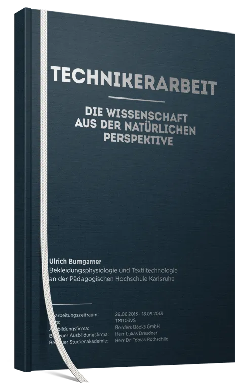 Technikerarbeit drucken und binden