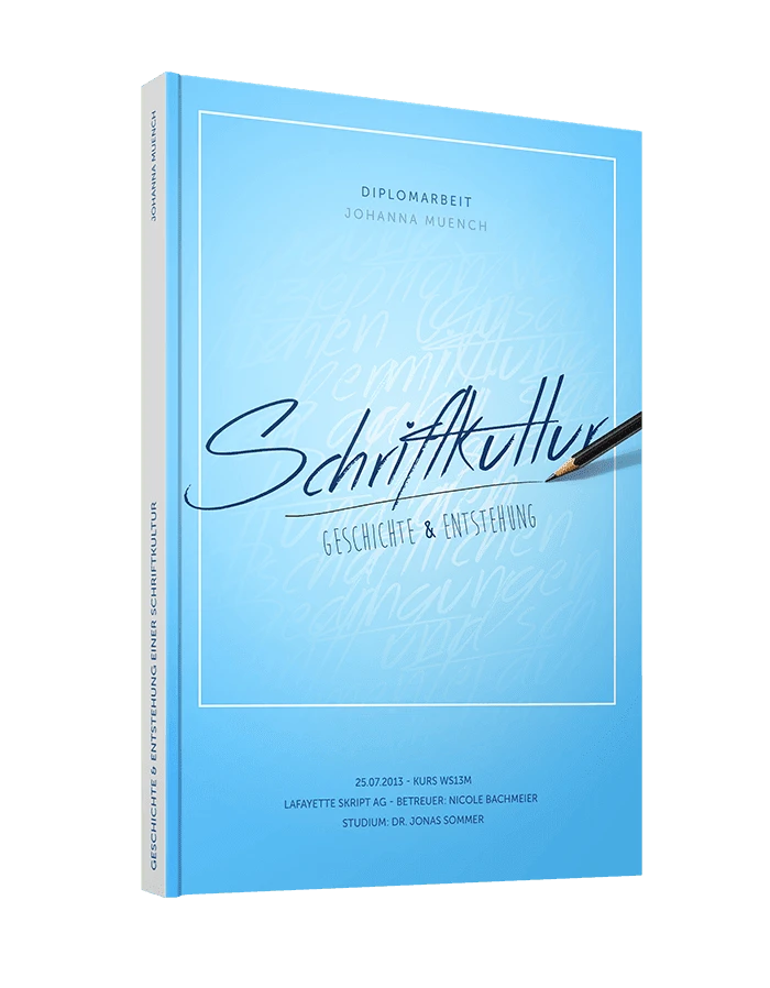 Diplomarbeit: Hardcover Modern mit eigenem Umschlag