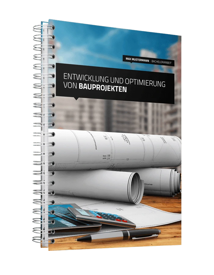 Masterarbeit als Spiralbindung Hardcover Modern