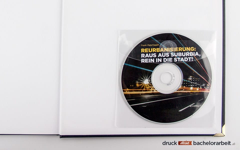 Spiralbindung Hardcover Modern - CD Hülle