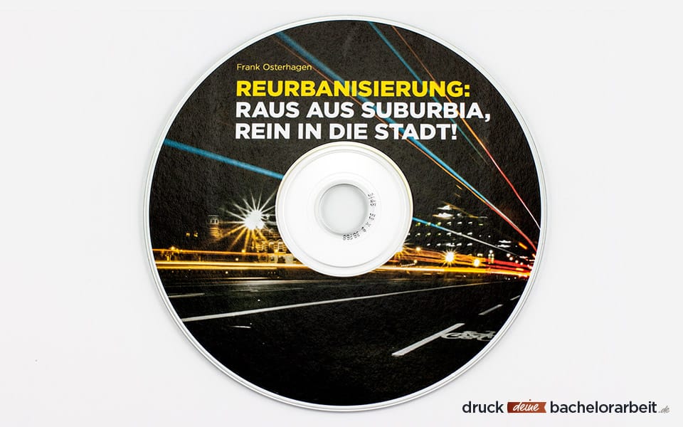 Hardcover Modern - CD Labeldruck / CD-Daten brennen