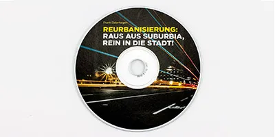 Klebebindung mit Klarsichtfolie - CD Labeldruck / CD-Daten brennen
