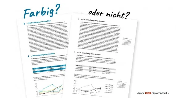 Bachelorarbeit farbig drucken