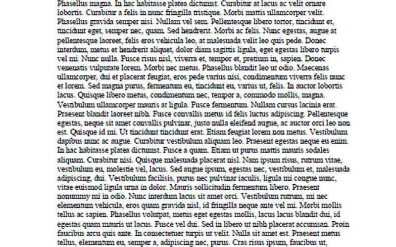 Fließtext im linkbündigen Flattersatz