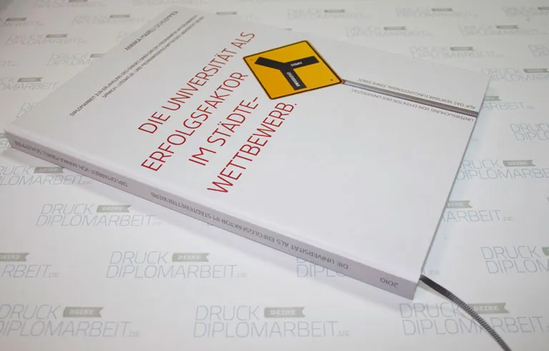 Bachelorarbeit drucken und binden mit Hardcover- oder Softcover-Bindung.