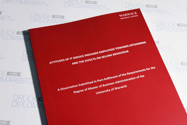 Bachelorarbeit drucken und binden mit Hardcover- oder Softcover-Bindung.