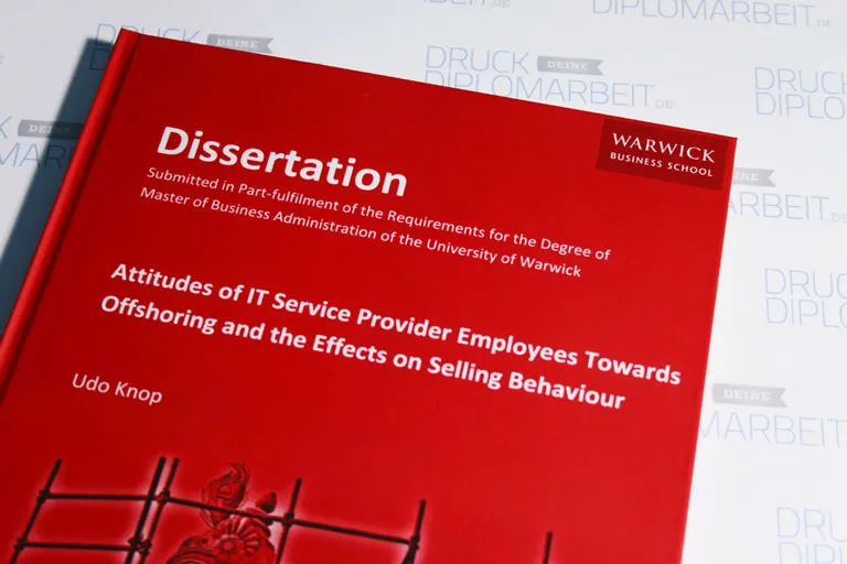 Bachelorarbeit drucken und binden mit Hardcover- oder Softcover-Bindung.
