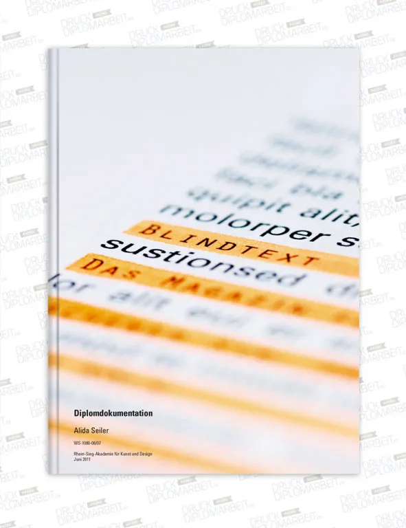Bachelorarbeit drucken und binden mit Hardcover- oder Softcover-Bindung.