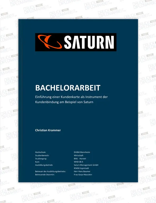 Bachelorarbeit drucken und binden mit Hardcover- oder Softcover-Bindung.