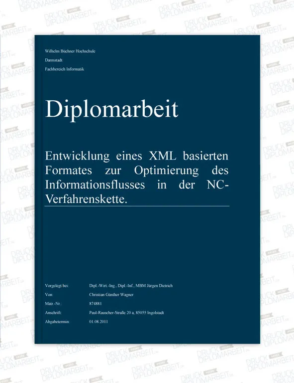 Bachelorarbeit drucken und binden mit Hardcover- oder Softcover-Bindung.