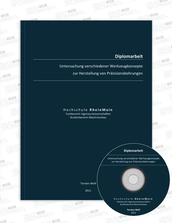 Bachelorarbeit drucken und binden mit Hardcover- oder Softcover-Bindung.
