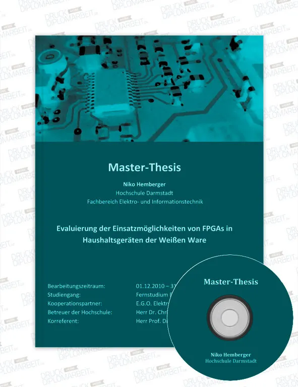 Bachelorarbeit drucken und binden mit Hardcover- oder Softcover-Bindung.