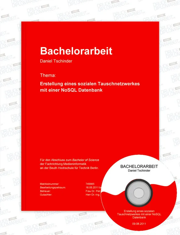 Bachelorarbeit drucken und binden mit Hardcover- oder Softcover-Bindung.
