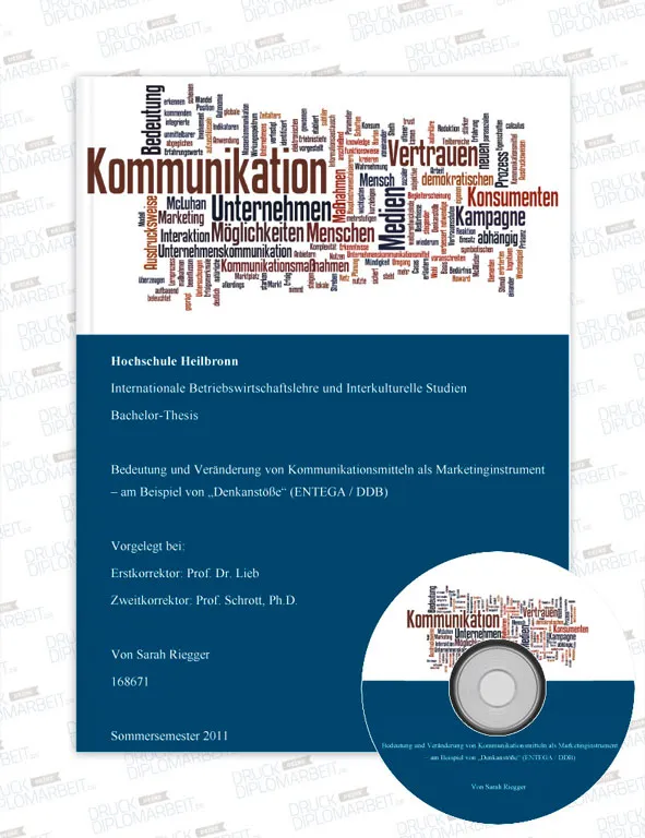 Bachelorarbeit drucken und binden mit Hardcover- oder Softcover-Bindung.