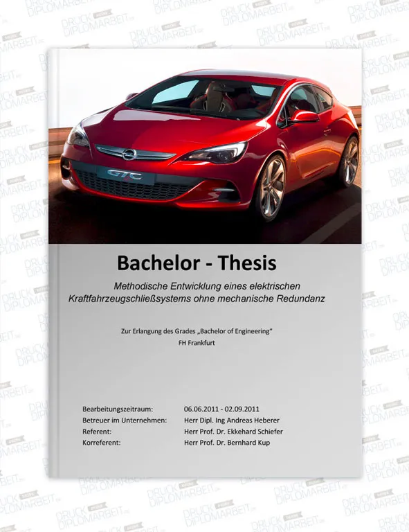 Bachelorarbeit drucken und binden mit Hardcover- oder Softcover-Bindung.