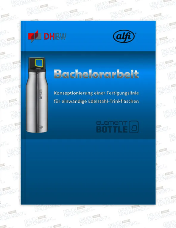 Bachelorarbeit drucken und binden mit Hardcover- oder Softcover-Bindung.