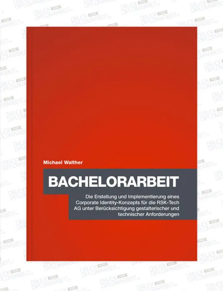 Bachelorarbeit drucken und binden mit Hardcover- oder Softcover-Bindung.