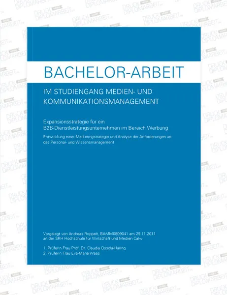 Bachelorarbeit drucken und binden mit Hardcover- oder Softcover-Bindung.