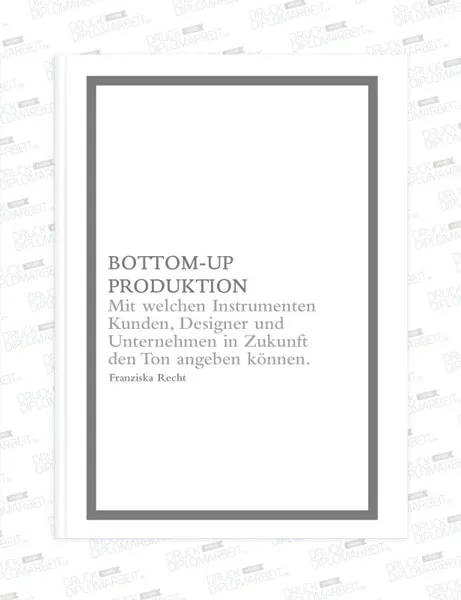 Bachelorarbeit drucken und binden mit Hardcover- oder Softcover-Bindung.