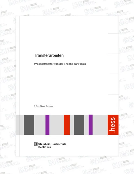 Bachelorarbeit drucken und binden mit Hardcover- oder Softcover-Bindung.