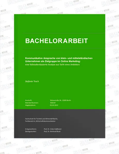 Bachelorarbeit drucken und binden mit Hardcover- oder Softcover-Bindung.