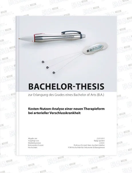 Bachelorarbeit drucken und binden mit Hardcover- oder Softcover-Bindung.