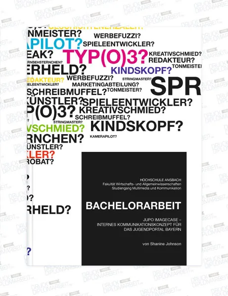 Bachelorarbeit drucken und binden mit Hardcover- oder Softcover-Bindung.