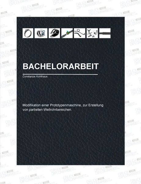 Bachelorarbeit drucken und binden mit Hardcover- oder Softcover-Bindung.