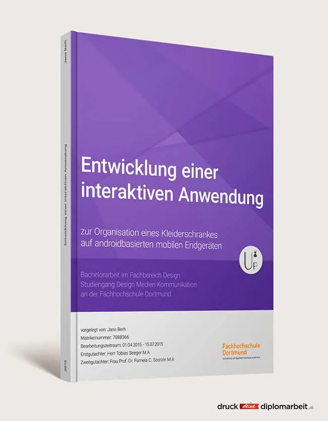 Bachelorarbeit drucken und binden mit Hardcover- oder Softcover-Bindung.